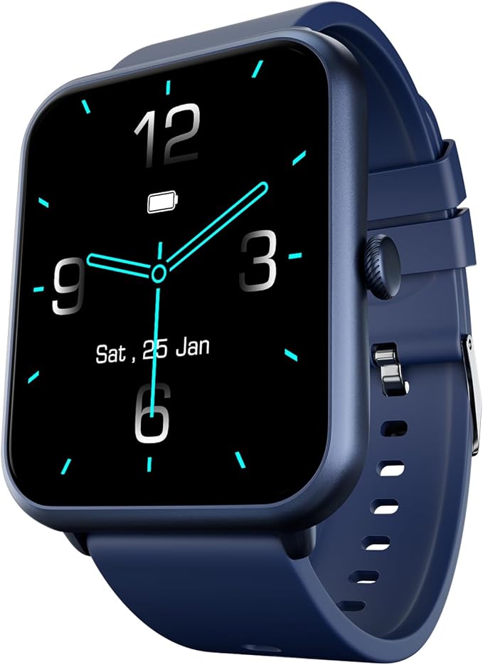 Fire-Boltt Ninja Call Pro Plus 46.48mm (1.83 inch) Smart Watch with Bluetooth Calling, AI Voice Assistance, 100 Sports Modes IP67 Rating, 240 * 280 Pixel High Resolution (Navy Blue)