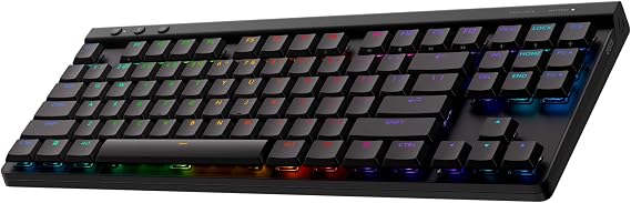 Logitech G515 Lightspeed TKL Wireless Gaming Keyboard (Linear) - Black