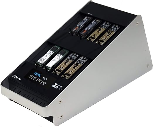 EZ DUPE 1 to 7 SOHO NVME Duplicator MKIII with Touchscreen DM-HE0-8V07NTP3