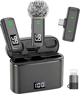 NPTCL Wireless Lavalier Mini Microphone for iPhone Video Recording