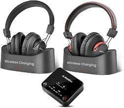 Avantree HT41899 Plus 2 - Dual Bluetooth Wireless TV Headphones for Seniors - Image 1