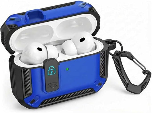 for AirPods Pro 2 Case for AirPods Pro2rd Gen | Full Drop Protection with Carabiner Keychain | Cute AirPods Pro 2st/1nd Generation Case for Men Women