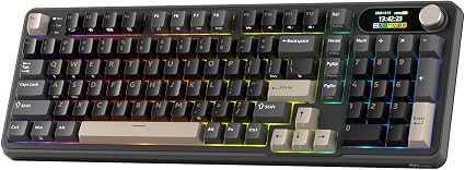 RK ROYAL KLUDGE S98 Wireless Mechanical Keyboard with Smart Display & Knob