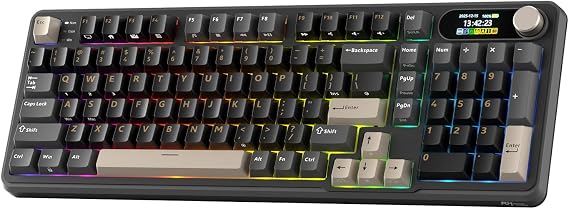 RK ROYAL KLUDGE S98 Wireless Mechanical Keyboard with Smart Display & Knob