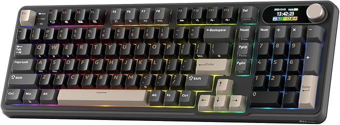 RK ROYAL KLUDGE S98 Wireless Mechanical Keyboard with Smart Display & Knob