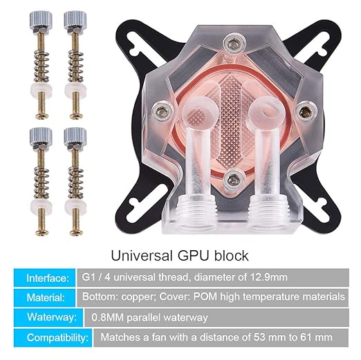 DIY 240mm Water Cooling Kit, DIY 240mm Cooler CPU/GPU Block Pump Reservoir with LED Fan Heat Sink Computer Water Cooling Connectors Kit, Liquid CPU Cooler Kit