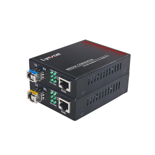 Gigabit Singlemode BIDI Fiber Ethernet Media Converter, Single LC