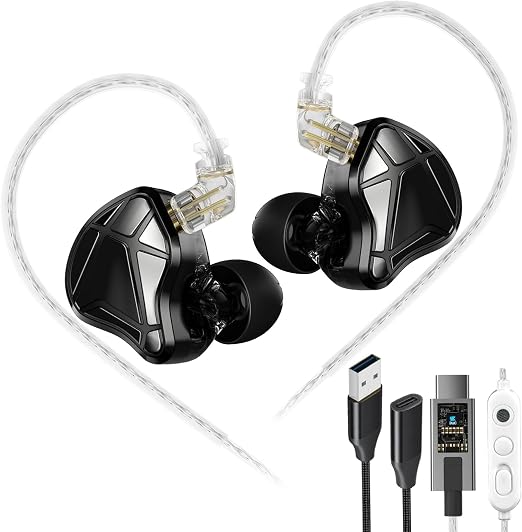 KZ Axas USB-C Gaming Earbuds with Mic, FPS IEM, 4 DSP Modes