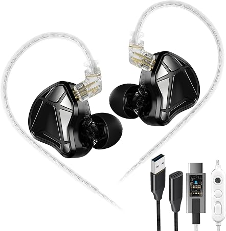 KZ Axas USB-C Gaming Earbuds with Mic, FPS IEM, 4 DSP Modes