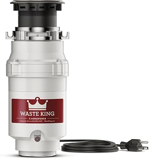 Moen L-1001 Waste King 1/2 HP Garbage Disposal with Power Cord - Image 1