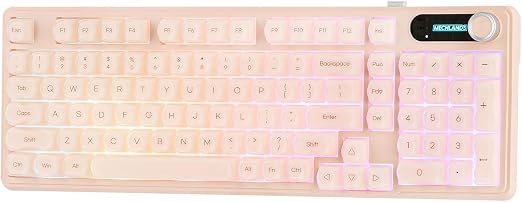 MechLands M98 Silent Office Keyboard with Number Pad, 3 Modes Wireless