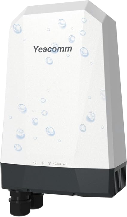5G Outdoor Router IP67 Waterproof, 5G NR SA/NSA Modem Outdoor CPE with Dual Sim Card Slots Gateway/Bridge/Wireless,Qualcomm SDX62,4 x 4 MIMO,802.3af POE,Band Lock,VPN,Global Version