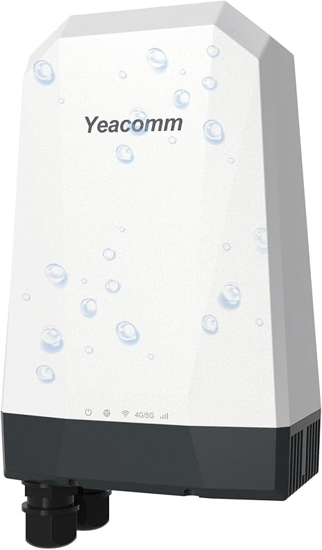 5G Outdoor Router IP67 Waterproof, 5G NR SA/NSA Modem Outdoor CPE with Dual Sim Card Slots Gateway/Bridge/Wireless,Qualcomm SDX62,4 x 4 MIMO,802.3af POE,Band Lock,VPN,Global Version