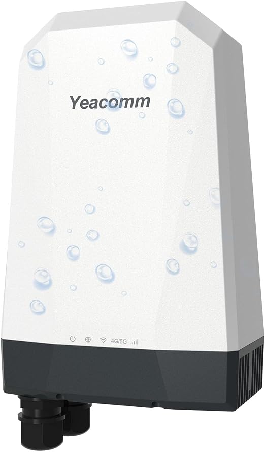 5G Outdoor Router IP67 Waterproof, 5G NR SA/NSA Modem Outdoor CPE with Dual Sim Card Slots Gateway/Bridge/Wireless,Qualcomm SDX62,4 x 4 MIMO,802.3af POE,Band Lock,VPN,Global Version
