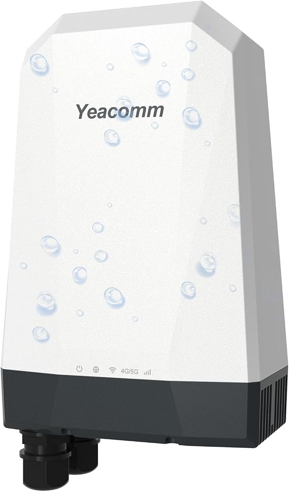5G Outdoor Router IP67 Waterproof, 5G NR SA/NSA Modem Outdoor CPE with Dual Sim Card Slots Gateway/Bridge/Wireless,Qualcomm SDX62,4 x 4 MIMO,802.3af POE,Band Lock,VPN,Global Version
