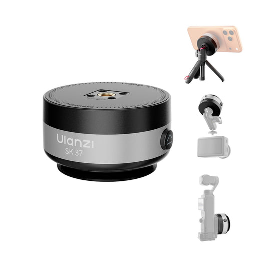 ULANZI SK-37 Magnetic Camera Suction Cup Phone Mount with 1/4" Screw Hole
