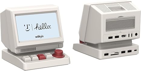 i5 Retro PC-Style Docking Station, 5" HD Screen, 10Gbps M.2 NVMe SSD Enclosure, 65W Host Charge for Laptop/MacBook, Mechanical Hotkeys, HDMI-in, Micro/SD 4.0,