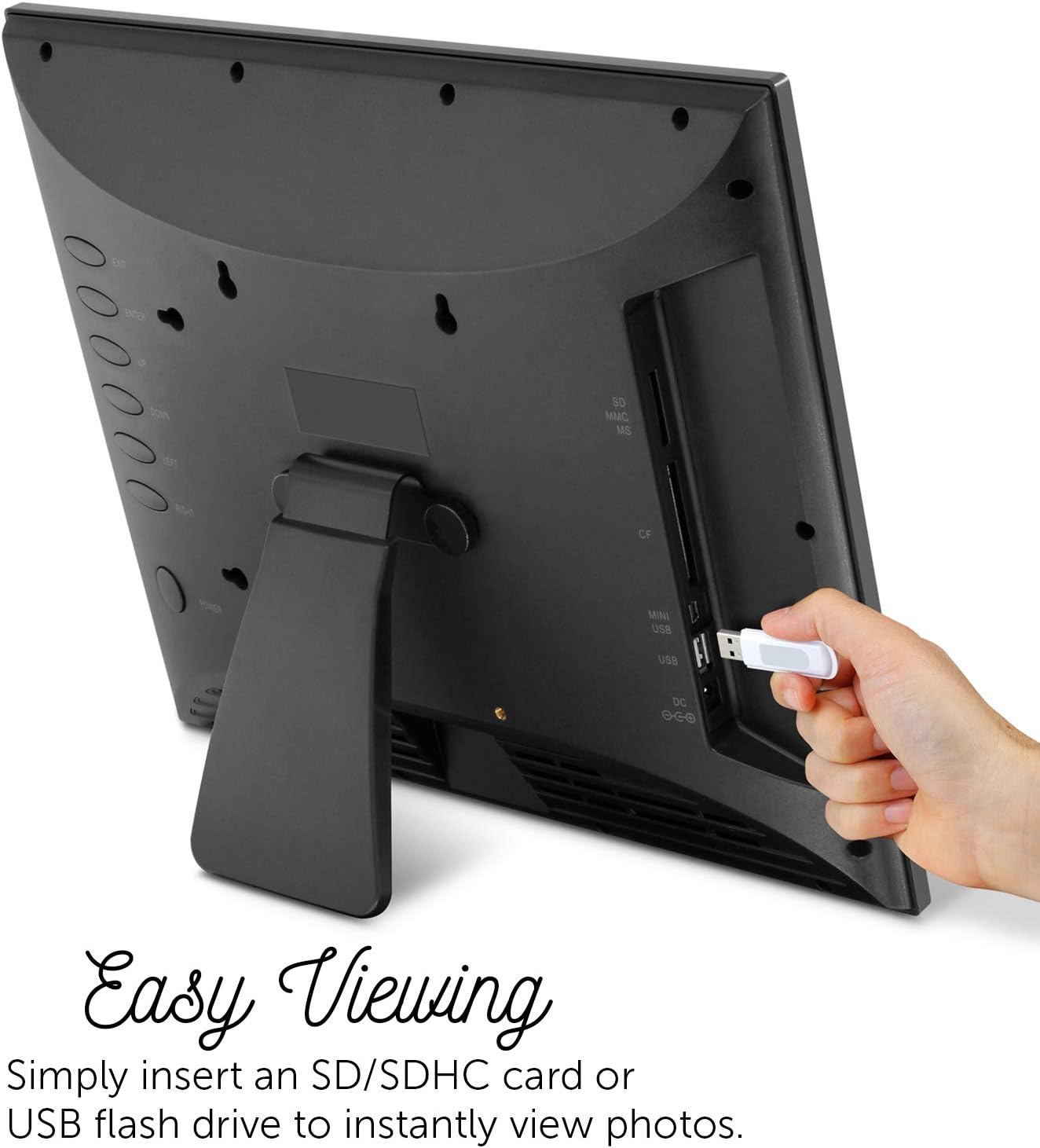 8" Smart Digital Photo Frame – Auto Slideshow, USB & SD Card