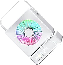 Compact USB-Powered Air Circulator with RGB Display for Portable Table Air Mover with Decorative Display USB Powered and Touch Action Low Sound - Image 1