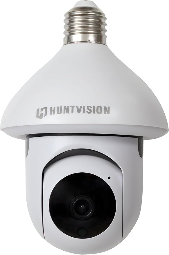 Light Bulb Camera, E3LT Wireless Security Camera 3MP Full HD, 360° View, 2.4G WiFi, Two-Way Talk, Color Night Vision, Compatible with Alexa/Google Home