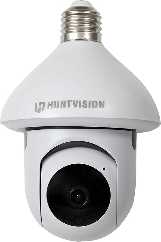 Light Bulb Camera, E3LT Wireless Security Camera 3MP Full HD, 360° View, 2.4G WiFi, Two-Way Talk, Color Night Vision, Compatible with Alexa/Google Home