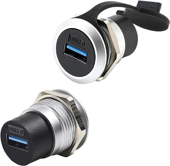 PENGLIN 2Pack USB3.0 Panel Mount Coupler, USB-A Pass Through Connector
