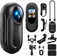 Mini Body Camera 1080P, 512G Thumb Size Body Camera with Audio and Display, Wearable POV Video Recorder with 360° Rotating Clip & Magnetic Clip for Vlogging, Travel, Cycling, Pet Walking, No SD Card