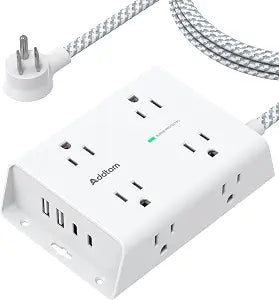 Addtam Surge Protector Power Strip with 8 Outlets and 4 USB Ports (2 USB C)