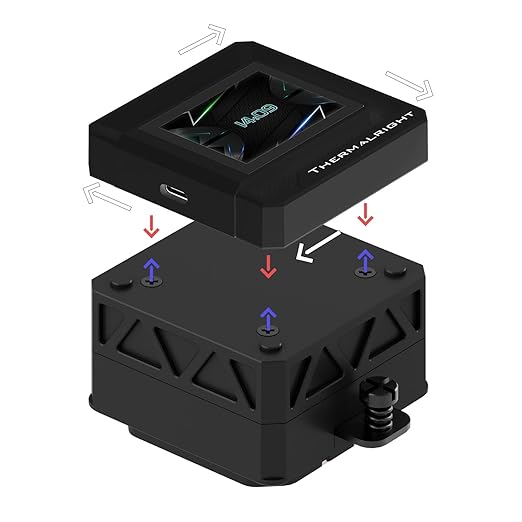 Thermalright FW 240 SE ARGB Black-AIO CPU Liquid Cooler,IPS LCD Screen with 320 * 240 Resolution,for AM4/AM5,Intel LGA1700/1851,2-inch Magnet-Absorbent LCD Screen for Images-Black,PC CPU Water Cooler