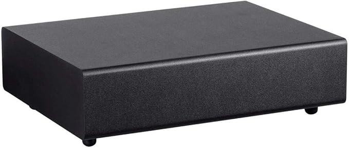 Monoprice SSW-8 Slim Powered Subwoofer - 8 Inch Woofer, 100 Watt, Low Profile, Powerful Amp, Low Pass, RCA and Speaker Level Terminal Inputs, Black