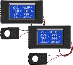 AC 80-260V 100A Digital Power Monitor, LCD, Split-Core CT, 2-Pack - Image 1