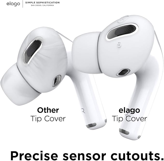 elago [6 Pairs] AirPods Pro Ear Tips with Integrated Earbuds Cover Designed for AirPods Pro, Fit in The Case, Anti-Slip, [3 Sizes: Large + Medium + Small] [US Patent Registered] (Nightglow Blue)