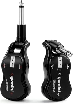 Gemini UHF Wireless Guitar System, Rechargeable, 50m Range (GMU-G100)