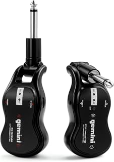 Gemini UHF Wireless Guitar System, Rechargeable, 50m Range (GMU-G100) - Image 1