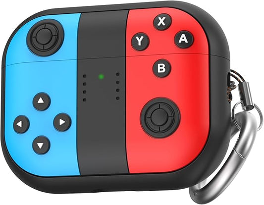 for AirPods Pro 3 Case - 2025 Silicone Cover Gamepad Design Case for Apple AirPods Pro 3rd Generation, Cute Air pod Pro 3 Cover for Men/Women (Blue&Red)