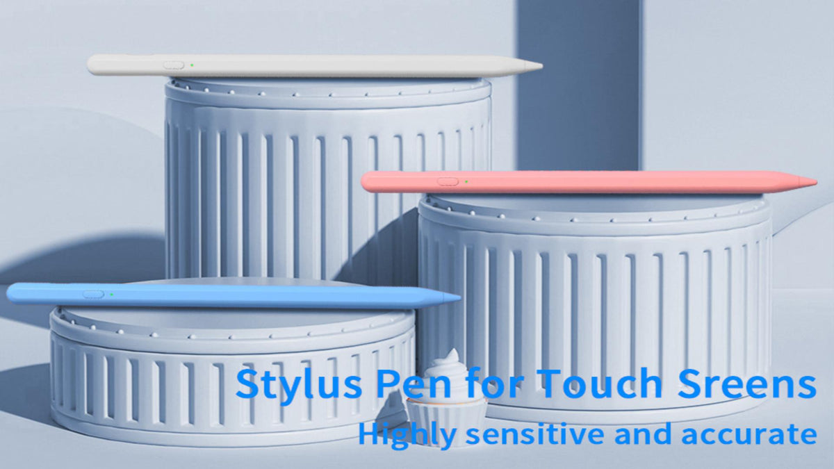 Stylus Pens for Touch Screens, Universal Fine Point iPad Pencil (White)