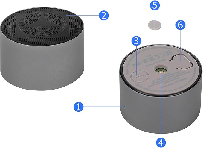 Small Speaker, Bluetooth Speaker with 360°HD Stereo Sound and Robust Bass, Mini Speakers with Hands-Free Call, IP67 Waterproof, Portable Speakers for Shower, Room, Car, Trip, Ideal Gift for Men, Women