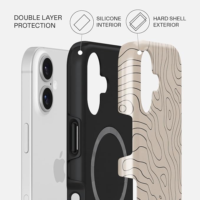 BURGA Phone Case for iPhone 17 - Cute, Trendy, Aesthetic, Pattern Phone Cover, Hard Shell Protection - fits Apple iPhone 17 Case for Women and Men