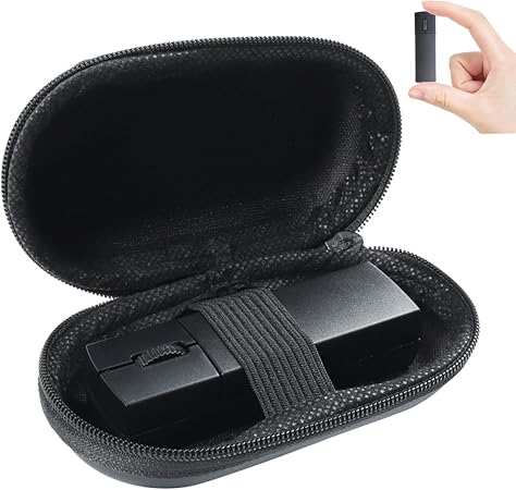 elec Space Wireless Mini Finger Mouse - Silent Dual-Mode Bluetooth & 2.4GHz, Ergonomic Portable PC Mice with Case, Compatible with MacBook and Chromebook