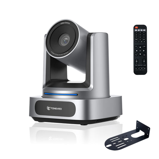 4K PTZ Camera AI Auto Tracking 3X Optical Zoom 92° Wide View Angle,USB 3.0 and HDMI Conference room Camera 4K Work with Zoom OBS Teams YouTube,Facebook for for Church, Worship, Education, Conferences
