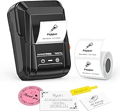 SUPVAN T50M Pro Bluetooth Label Maker Machine with Tape, Black - Image 1