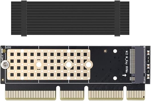M.2 SSD to PCIE Adapter with Heat Sink