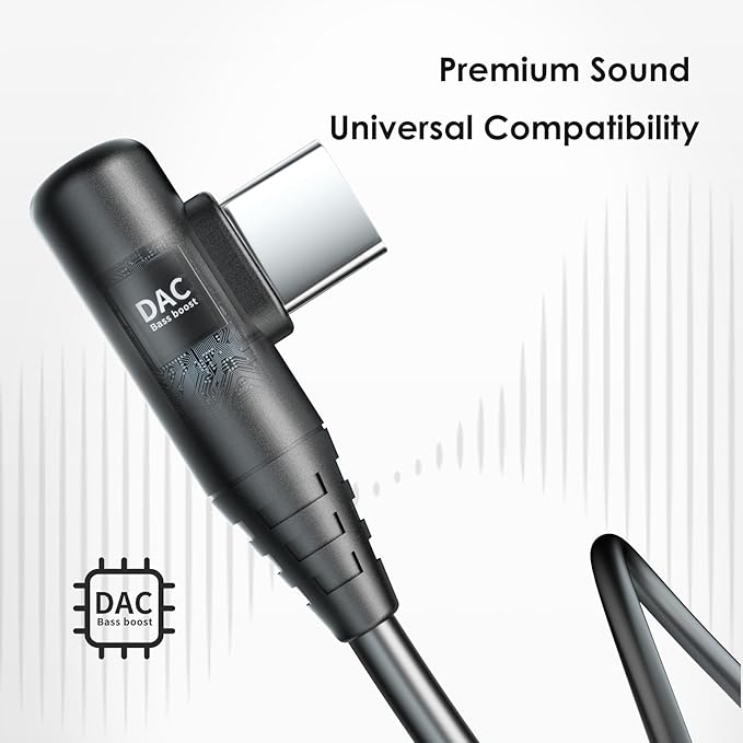 Wired Gaming Earbuds with ENC Microphone, USB C 7.1 Gaming Headphones Surround Sound in-Line Controller Hi-Res Audio Compatible with PC, Tablet, Phone, Pad, VR