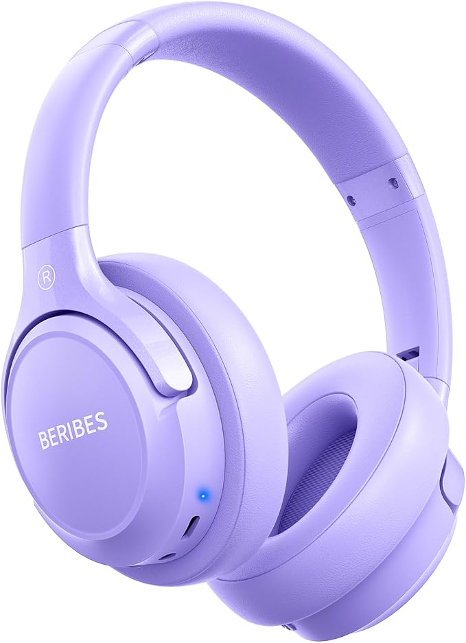 BERIBES Bluetooth Headphones Over Ear Wireless HiFi Stereo Headsets 65H 6EQ