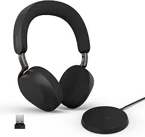 Jabra Evolve3 75 On-Ear Wireless Bluetooth Headset with Microphone, Black