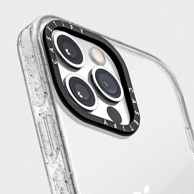 CASETiFY Impact Crush iPhone 13 Mini Case [6.6ft Drop Protection] - Clear Black