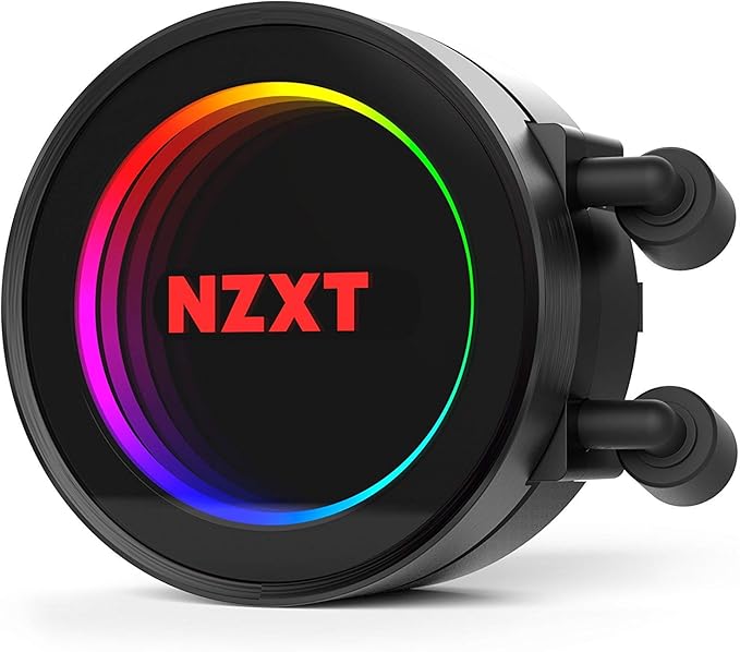 NZXT Kraken M22 120mm - All-in-One RGB CPU Liquid Cooler - CAM-Powered - Infinity Mirror Design - Reinforced Extended Tubing - AER P120mm PWM Radiator Fan (Included)