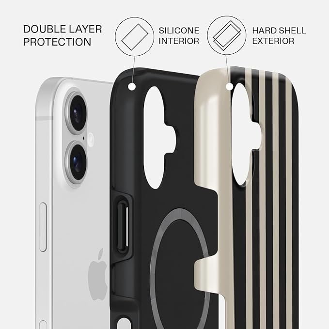BURGA Phone Case for iPhone 17 - Cute, Trendy, Aesthetic, Pattern Phone Cover, Hard Shell Protection - fits Apple iPhone 17 Case for Women and Men