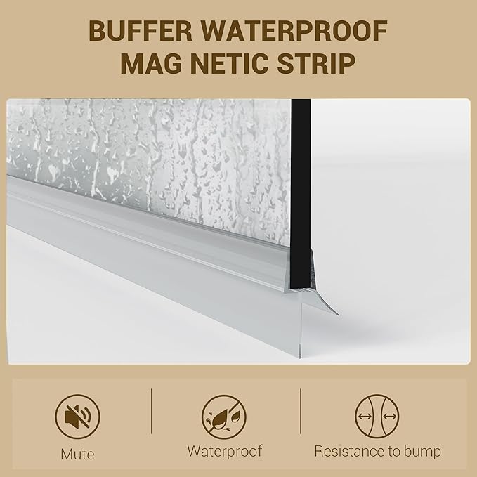 Bathtub Shower Screen 32 Inch W x 55 Inch H, Curved Splash Screen for Tub, 6mm Tempered Glass with Matte Black Aluminum Frame, Space-Saving Bathroom Upgrade