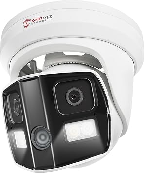 Anpviz 4K 8MP Dual Lens PoE IP Security Camera with 180° Panoramic Angle